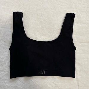 set active box cut bra onyx size xs